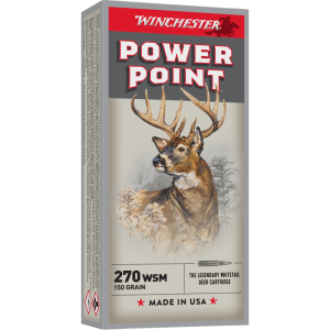 Winchester Winchester Super-X Power Point Rifle Ammunition .270 WSM 150 gr. PSP 3150 fps 20/ct - $56.99 at Natchez Shooting & Outdoors
