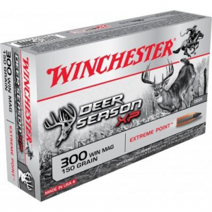 Winchester Deer Season XP Rifle Ammunition 300 Win Mag 150 gr. PT 3260 fps 20/ct