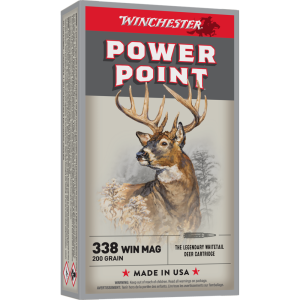 Winchester Winchester Super-X Power Point Rifle Ammunition .338 Win Mag 200 gr. PSP 2960 fps 20/ct - $68.99 at Natchez Shooting & Outdoors