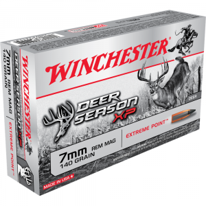 Winchester Deer Season XP Rifle Ammunition 7mm Rem Mag 140 gr. PT 3100 fps 20/ct