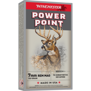 Winchester Winchester Super-X Power Point Rifle Ammunition 7mm Rem Mag 150 gr. PSP 3090 fps 20/ct - $45.99 at Natchez Shooting & Outdoors