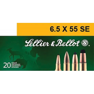 Sellier & Bellot Rifle Ammunition 6.5x55 SE 131 gr SP 793 fps - 20/box
