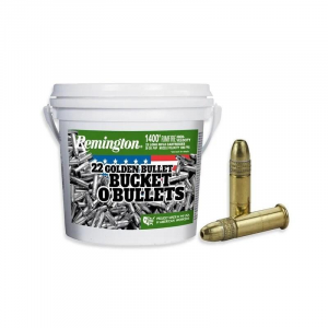Remington Bucket of Bullets Rimfire Ammo.22 LR High Velocity 36 gr PHP 1280 fps 1400/ct