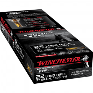 Winchester Varmint High Energy .22 LR 37 gr. SP 1400 fps 50/ct