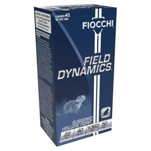 Fiocchi Performance Shooting Dynamics Rimfire Ammunition .22 LR 40 gr HPSS 50/ct