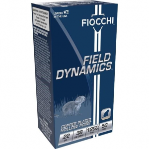 Fiocchi Performance Shooting Dynamics Rimfire Ammunition .22 LR 40 gr. CPRN 1250 fps 50/ct