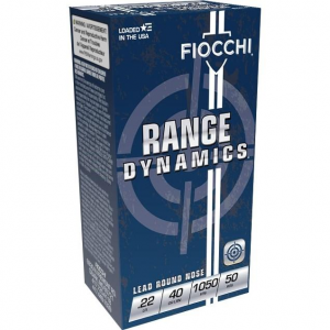 Fiocchi Performance Shooting Dynamics Rimfire Ammunition .22 LR 40 gr. LRN 1050 fps 50/ct
