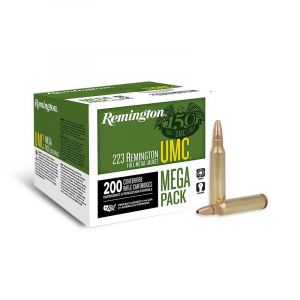 Remington UMC Rifle Ammunition .223 Rem 45 gr. JHP 3550 fps 200/ct