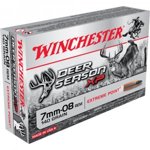 Winchester Deer Season XP Rifle Ammunition 7mm-08 Rem 140 gr. PT 2800 fps 20/ct