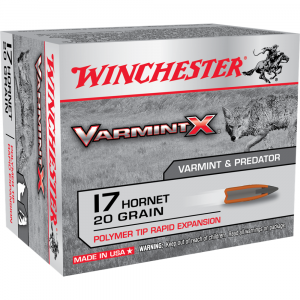 Winchester Varmint X Rifle Ammunition .17 Hornet 20 gr PT 3650 fps 20/ct