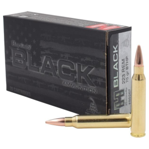 Hornady Black Rifle Ammunition .223 Rem 75 gr BTHP-M 2790 fps 20/ct