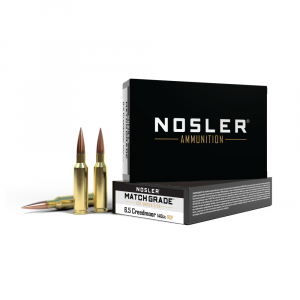 Nosler Match Grade Rifle Ammunition 6.5 Creedmoor 140 gr RDF 2650 fps 20/ct