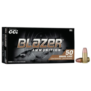 Cci CCI Blazer Brass Handgun Ammunition 9mm Luger 147 gr. FMJ 950 fps 50/ct - $15.19 at Natchez Shooting & Outdoors