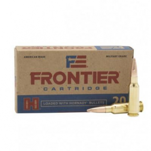 Hornady Frontier Rifle Ammunition 6.5 Grendel 123 gr FMJ 2580 fps 20/ct