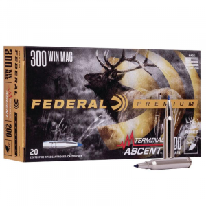 Federal Terminal Ascent Rifle Ammuntion .300 Win Mag 200 gr 2810 fps 20/ct