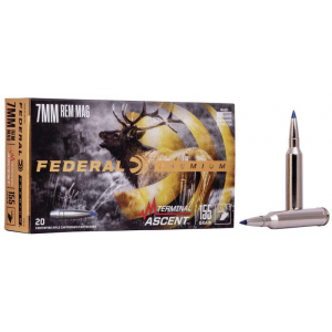 Federal Terminal Ascent Rifle Ammuntion 7mm Rem Mag 155 gr 3000 fps 20/ct