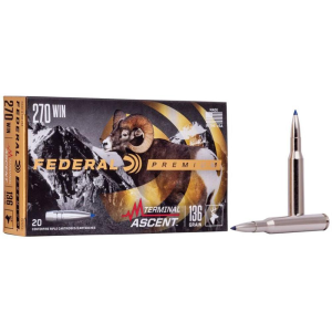Federal Federal Terminal Ascent Rifle Ammunition .270 Win 136 gr 3000 fps 20/ct - $54.99 at Natchez Shooting & Outdoors