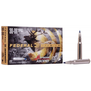 Federal Terminal Ascent Rifle Ammuntion .30-06 Sprg 175 gr 2730 fps 20/ct