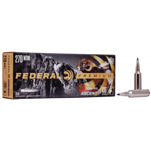 Federal Terminal Ascent Rifle Ammuntion .270 WSM 136 gr 3240 fps 20/ct