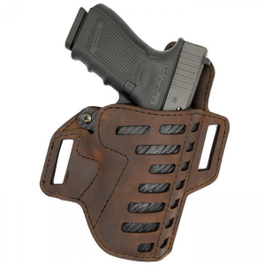 Versacarry Compund Holster OWB Forward Cant Kydex Water Buffalo Hybrid Double Ply Brown SZ2
