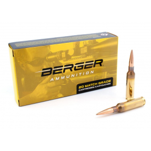 Berger Target Rigfle Ammunition 6.5 Creedmoor 144 gr LRHT 2830 fps 20/ct