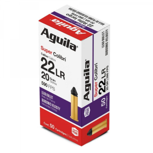 Aguila Super Colibri Rimfire Ammuntion .22 CB 20 gr 590 fps 50/ct