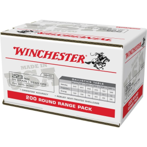Winchester Winchester USA Lake City Rifle Ammunition .223 Rem 55 gr. FMJ 3240 fps 200/ct - $119.49 at Natchez Shooting & Outdoors