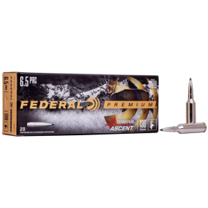 Federal Federal Terminal Ascent Rifle Ammunition 6.5 PRC 130 gr 3000 fps 20/ct - $54.99 at Natchez Shooting & Outdoors