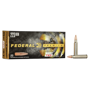 FEDERAL .223 REM 55GR BARNES TSX AMMO 20RD