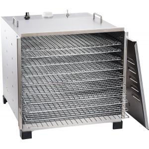LEM Products Big Bite Stainless Steel Dehydrator w/12 hr Timer