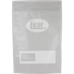 LEM Products MaxVac Zipper Top Vacuum Bags Gallon Size 11"x16" - 20/ct