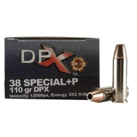 COR-BON Handgun Ammunition .38 Spl (+P) 110 gr DPX 1050 fps 20/box