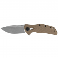 ZT EDC CPM 20CV Steel Folding Pocket Knife - Coyote Tan 3-3/4" Blade (Boxed)