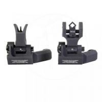 Troy 45-Degree Offset Sight Set - SSIG-45S-MDBT-00 - M4 Front & Dioptic Rear - Black