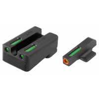 Truglo TFX Pro Tritium/Fiber-Optic Day/Night Sights Fit Kimber 1911 models w/ FIXED REAR SIGHT - Orange Outline Front/Rear Green