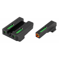 Truglo TFX Pro Tritium/Fiber-Optic Day/Night Sights Fit Sig Sauer #8 front / #8 rear - Orange Outline Front/Rear Green