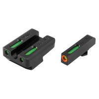 Truglo TFX Pro Tritium/Fiber-Optic Day/Night Sights Fit Walther P99/Walther PPQ - Orange Outline Front/Rear Green