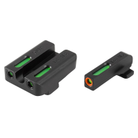 Truglo TFX Pro Tritium/Fiber-Optic Day/Night Sights Fit Springfield XD|Springfield XDM (excluding 5-1/4" Comp Series)|Springfield XDS - Orange Outline