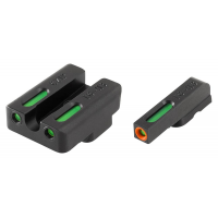 Truglo TFX Pro Tritium Fiber-Optic Xtreme Handgun Sight Set For CZ P10 - Front Orange/Green Rear