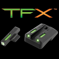 Truglo TFX Tritium/Fiber-Optic Day/Night Sights Fits Novak LoMount cut .260 Front / .450 Rear (1911 5" Govt. .45ACP) Ruger SR1911 Models (regardless o