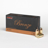 PMC Bronze Handgun Ammunition .45 ACP 230 gr. FMJ 830 fps 50/ct