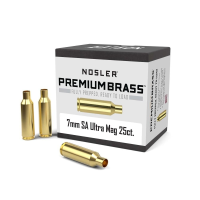 Nosler Unprimed Brass Rifle Cartridge Cases 7mm SAUM 25/ct