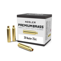 Nosler Unprimed Brass Rifle Cartridge Cases .28 Nosler 25/ct