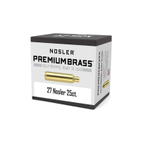Nosler Unprimed Brass Rifle Cartridge Cases .27 Nosler 25/ct