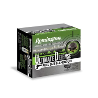 Remington Ultimate Defense Full Sized Handgun Ammunition .45 ACP 185 gr. BJHP 1015 fps 20/ct