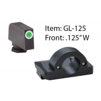 Ameriglo Ghost Ring Night Sight Set for Select Glocks / Front Tritium - Green / Front Outline - White / Rear Tritium - Green