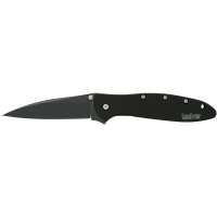 Kershaw Knives Ken Onion Leek Folding Knife 3" Drop Point Blade Black