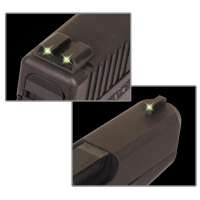 Truglo Tritium Britesite Night Sights Fits Kimber 1911 models with FIXED REAR SIGHT - Front Green/Rear Green