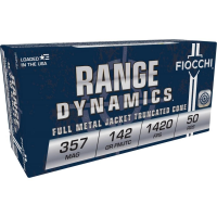 Fiocchi Pistol Shooting Dynamics Handgun Ammunition .357 Mag 142 gr FMJ 1420 fps 50/box