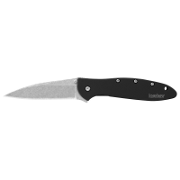 Kershaw Knives Ken Onion Leek 3" Blade, Stonewash - Black